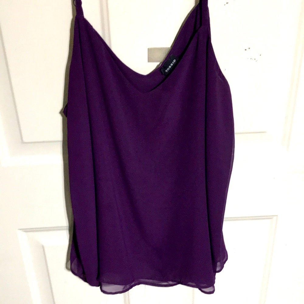 Like New Torrid Purple Double Layer Swing Cami